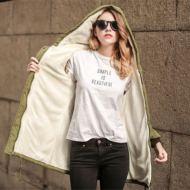 ELEXS New Parkas Women Winter Coat Thickening Cotton Winter Jacket Woman Outwear Military Parkas Female
ELEXS New Parkas Women Winter Coat Thickening Cotton Winter Jacket Woman Outwear Military Parkas Female