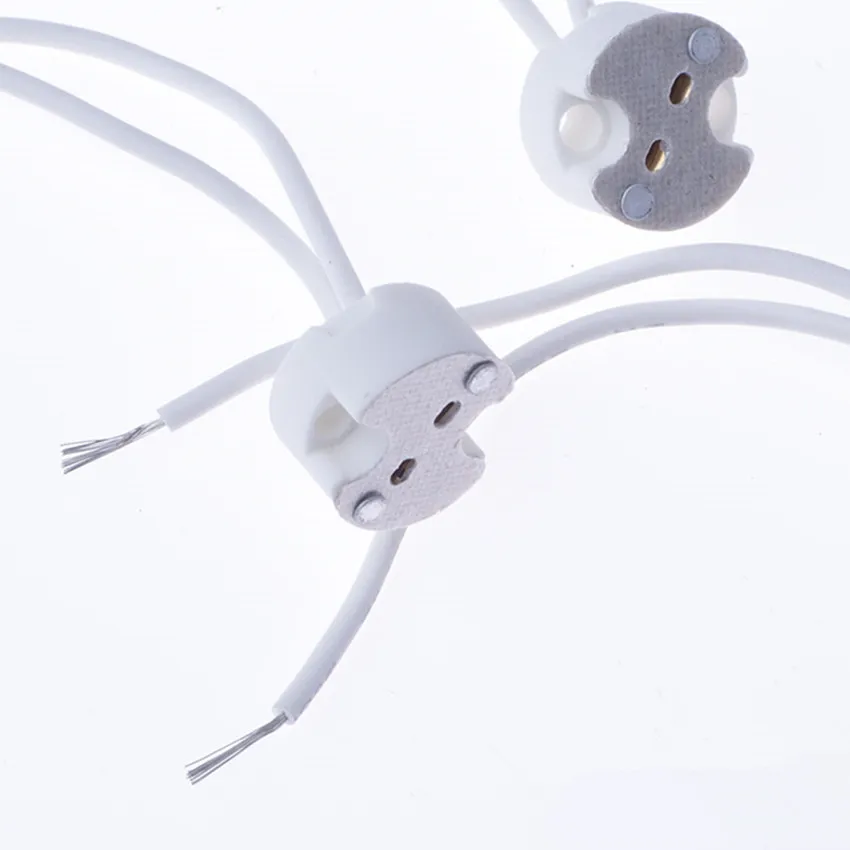 100pcs/lot MR11/MR16/GU5.3/G4 Lamp Holder Ceramic Socket Base Wire Connector for LED and halogen lamps Free Shipping 
100pcs/lot MR11/MR16/GU5.3/G4 Lamp Holder Ceramic Socket Base Wire Connector for LED and halogen lamps Free Shipping