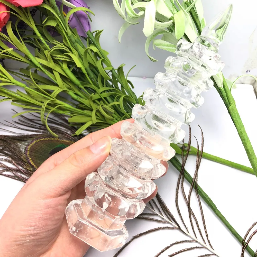 1PC Pure white crystal wenchang tower China's feng shui furnishing articles natural stones and minerals F813
1PC Pure white crystal wenchang tower China's feng shui furnishing articles natural stones and minerals F813