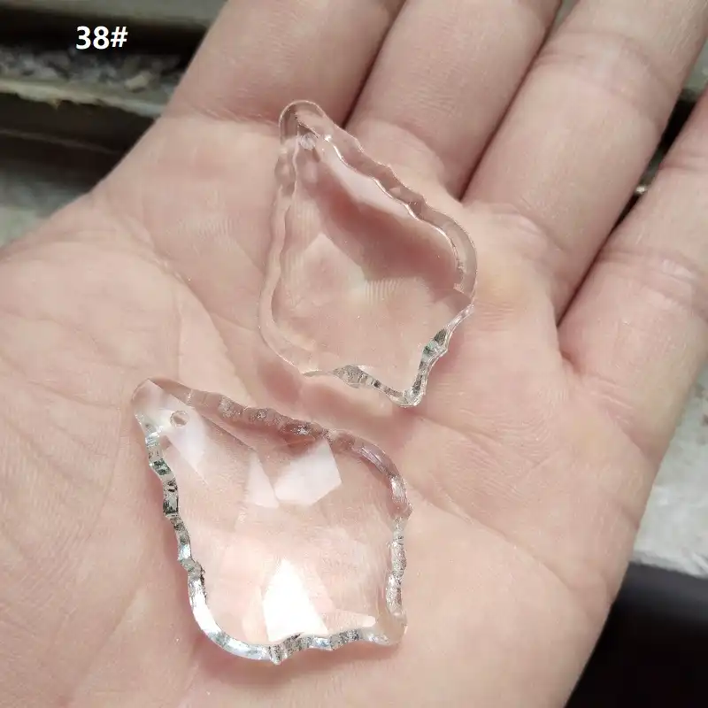 20 Pieces Lot 38 25 11mm Clear Crystal Glass Wedding Decoration