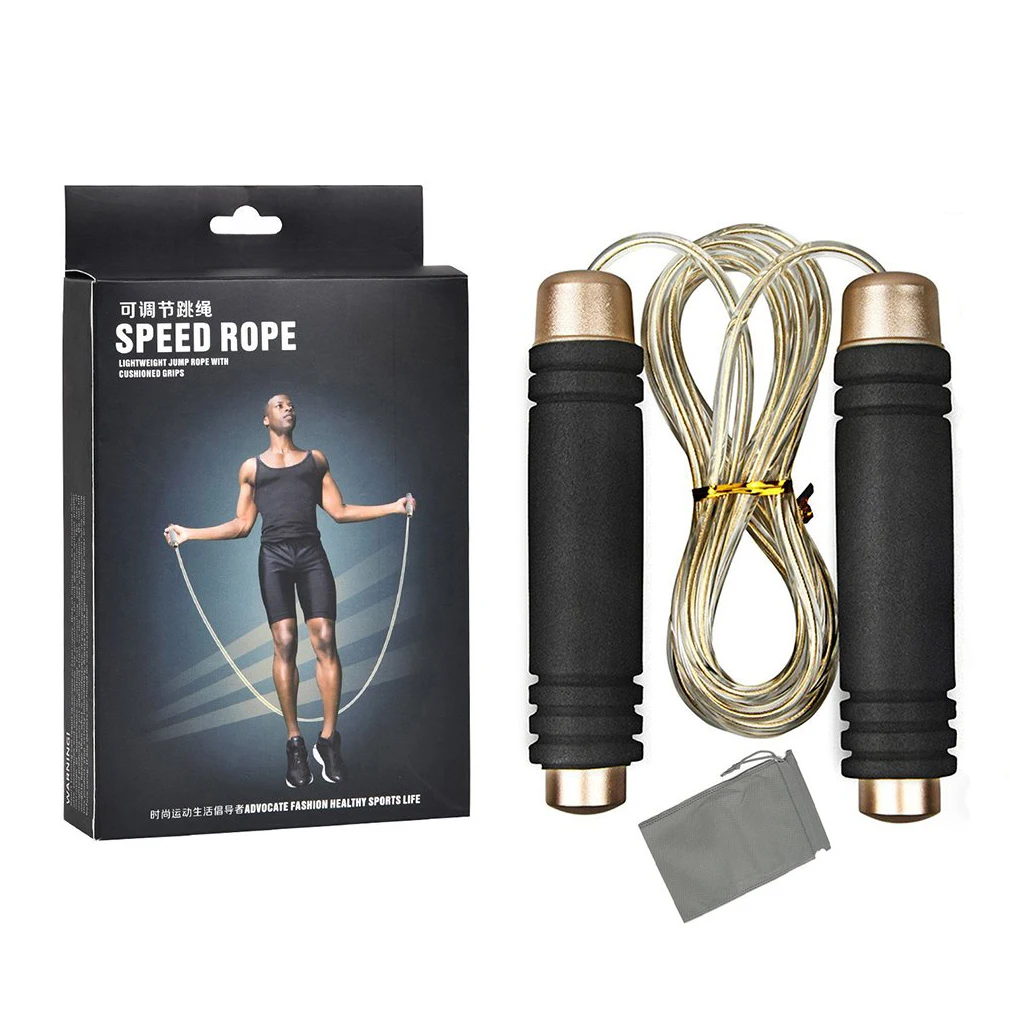 Crossfit Weighted Jump Rope Adjustable 3M for Women/Men/Kids Speed Skipping Rope with Steel Cable for Workout Fitness Training
Crossfit Weighted Jump Rope Adjustable 3M for Women/Men/Kids Speed Skipping Rope with Steel Cable for Workout Fitness Training