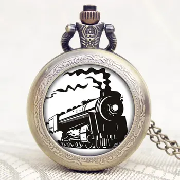 Vintage Steampunk Train Locomotive Quartz Pocket Watch Chain Necklace Gift for Men Women Boyfriend Groom men Collection Watch
Vintage Steampunk Train Locomotive Quartz Pocket Watch Chain Necklace Gift for Men Women Boyfriend Groom men Collection Watch