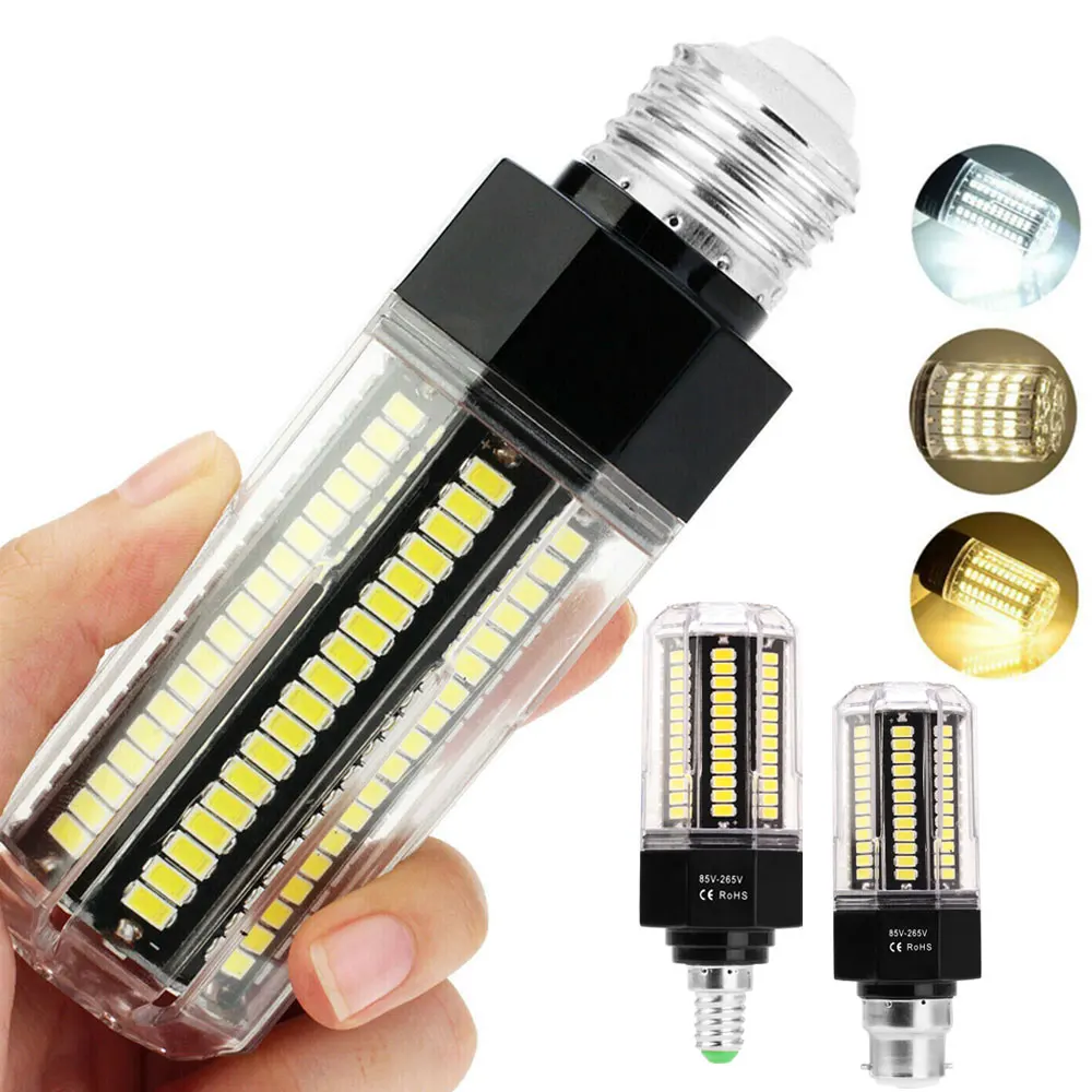 LED Corn Light Bulbs 22 - 162LEDs E27 E14 B22 Bayonet 5730 SMD 9W 12W 13W 15W Home Decoration Lamp AC 110V 220V 85-265V
LED Corn Light Bulbs 22 - 162LEDs E27 E14 B22 Bayonet 5730 SMD 9W 12W 13W 15W Home Decoration Lamp AC 110V 220V 85-265V