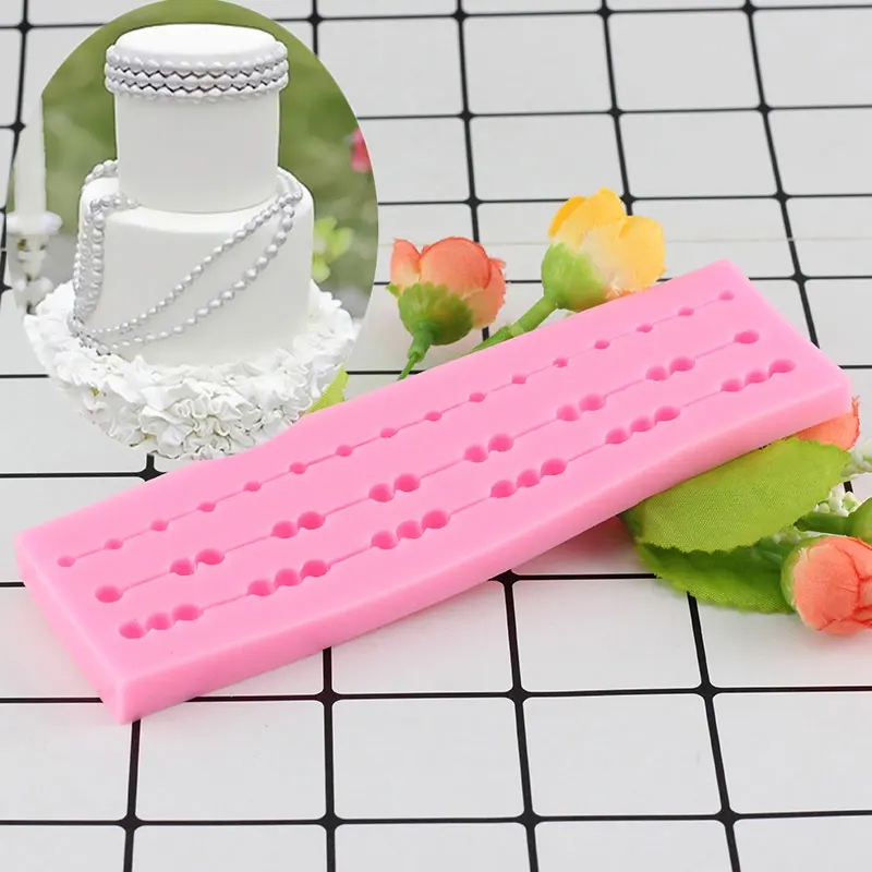 

Pearls Silicone Mold Fondant Mould Cake Decorating Tools Chocolate Gumpaste Mold Sugarcraft Kitchen Accessories