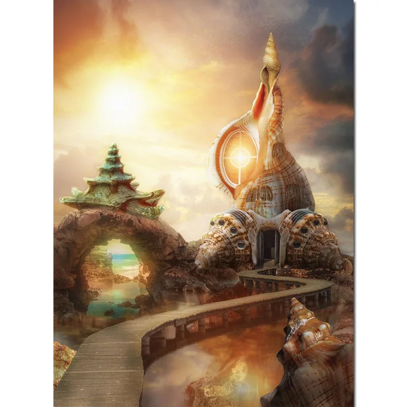 Full Square 5d Diy Diamond Painting Conch Castle Cartoon Diamond Embroidery Dream House Landscape Cross-stitch Home Decor X66 
Full Square 5d Diy Diamond Painting Conch Castle Cartoon Diamond Embroidery Dream House Landscape Cross-stitch Home Decor X66