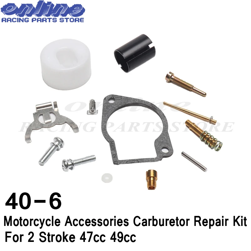 Motorcycle Carburetor Repair Kit Fits for two Stroke 43CC 47CC 49CC Mini Moto Pocket Bike Motorcycle Fuel System Parts
Motorcycle Carburetor Repair Kit Fits for two Stroke 43CC 47CC 49CC Mini Moto Pocket Bike Motorcycle Fuel System Parts