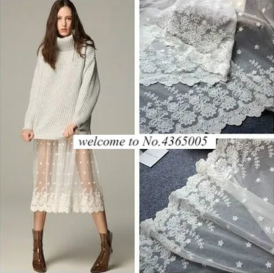 Japan South Korea exquisite bilateral high quality mesh yarn embroidery lace fabric Accessories DIY apparel materials
Japan South Korea exquisite bilateral high quality mesh yarn embroidery lace fabric Accessories DIY apparel materials
