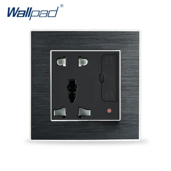 5 Pin Universal Socket With 2 Usb In The Wall Wallpad Luxury Satin Metal Panel USB Wall Outlet
5 Pin Universal Socket With 2 Usb In The Wall Wallpad Luxury Satin Metal Panel USB Wall Outlet