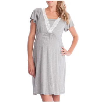Maternity Nightdress Lace Patchwork Maternity dresses for Pregnant Women Breastfeeding Nursing Sleeping Robe Chemise Nightgowns
Maternity Nightdress Lace Patchwork Maternity dresses for Pregnant Women Breastfeeding Nursing Sleeping Robe Chemise Nightgowns