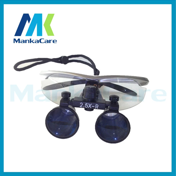 Manka Care - 2.5X time Dental Surgical Binocular Loupes Magnifier Glasses 100% original surgical optical glass Silver color
Manka Care - 2.5X time Dental Surgical Binocular Loupes Magnifier Glasses 100% original surgical optical glass Silver color