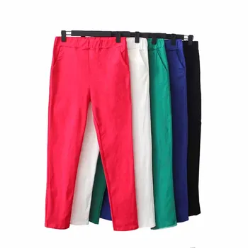 2019 Spring Autumn Stretch Pants Women Cotton Slacks Trousers Leggings Plus size 5XL Female Elastic waist Casual Long Pants G136
2019 Spring Autumn Stretch Pants Women Cotton Slacks Trousers Leggings Plus size 5XL Female Elastic waist Casual Long Pants G136