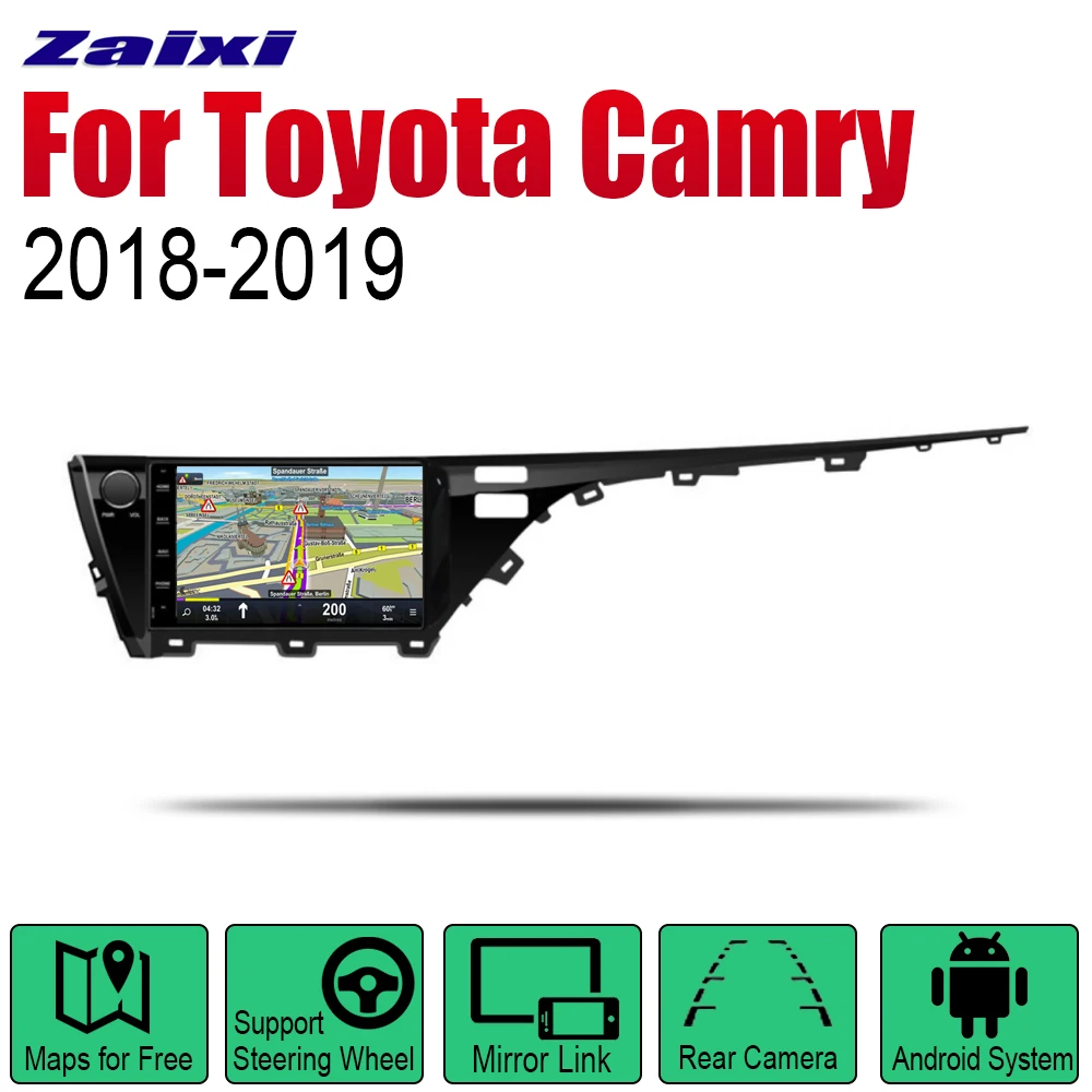 ZaiXi Auto Radio 2 Din Android Car Player For Toyota Camry 2018~2019 GPS Navigation BT Wifi Map Multimedia system Stereo
ZaiXi Auto Radio 2 Din Android Car Player For Toyota Camry 2018~2019 GPS Navigation BT Wifi Map Multimedia system Stereo