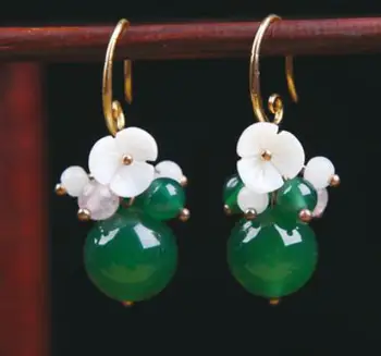 Female temperament handmade folk style bronze tassel ear hook earrings gem stone earring classical long retro jewelry girl
Female temperament handmade folk style bronze tassel ear hook earrings gem stone earring classical long retro jewelry girl