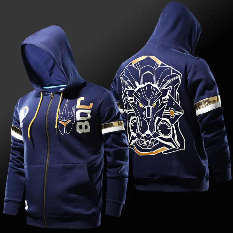 Cool Reinhardt Hoodie OW Game Hero Reinhardt Blue Men Sweatshirt Zip Up Plus Size XXXL Coat For Youth
Cool Reinhardt Hoodie OW Game Hero Reinhardt Blue Men Sweatshirt Zip Up Plus Size XXXL Coat For Youth
