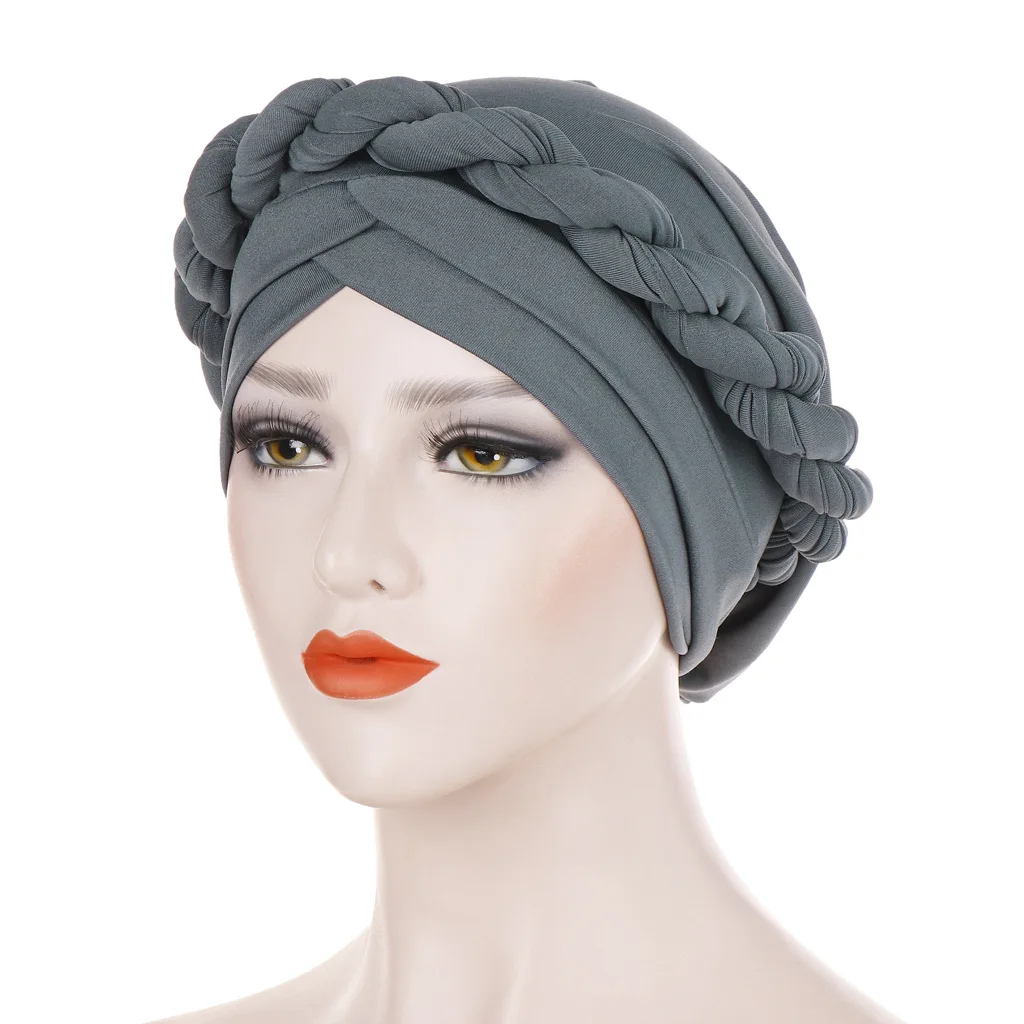Muslim Chemo Braided Turban Hat for Women Solid Color Muslim Chemo Treatment Hat Hijab Headband Hair Accessories
Muslim Chemo Braided Turban Hat for Women Solid Color Muslim Chemo Treatment Hat Hijab Headband Hair Accessories