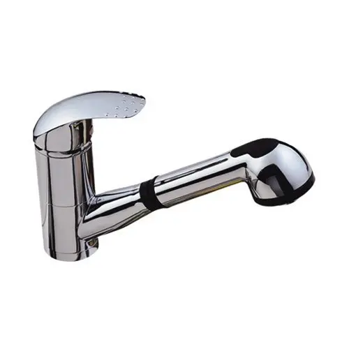 New Style Single Handle One Hole Pull Out Kitchen Faucet with Multifunctional Spray,Chrome
New Style Single Handle One Hole Pull Out Kitchen Faucet with Multifunctional Spray,Chrome