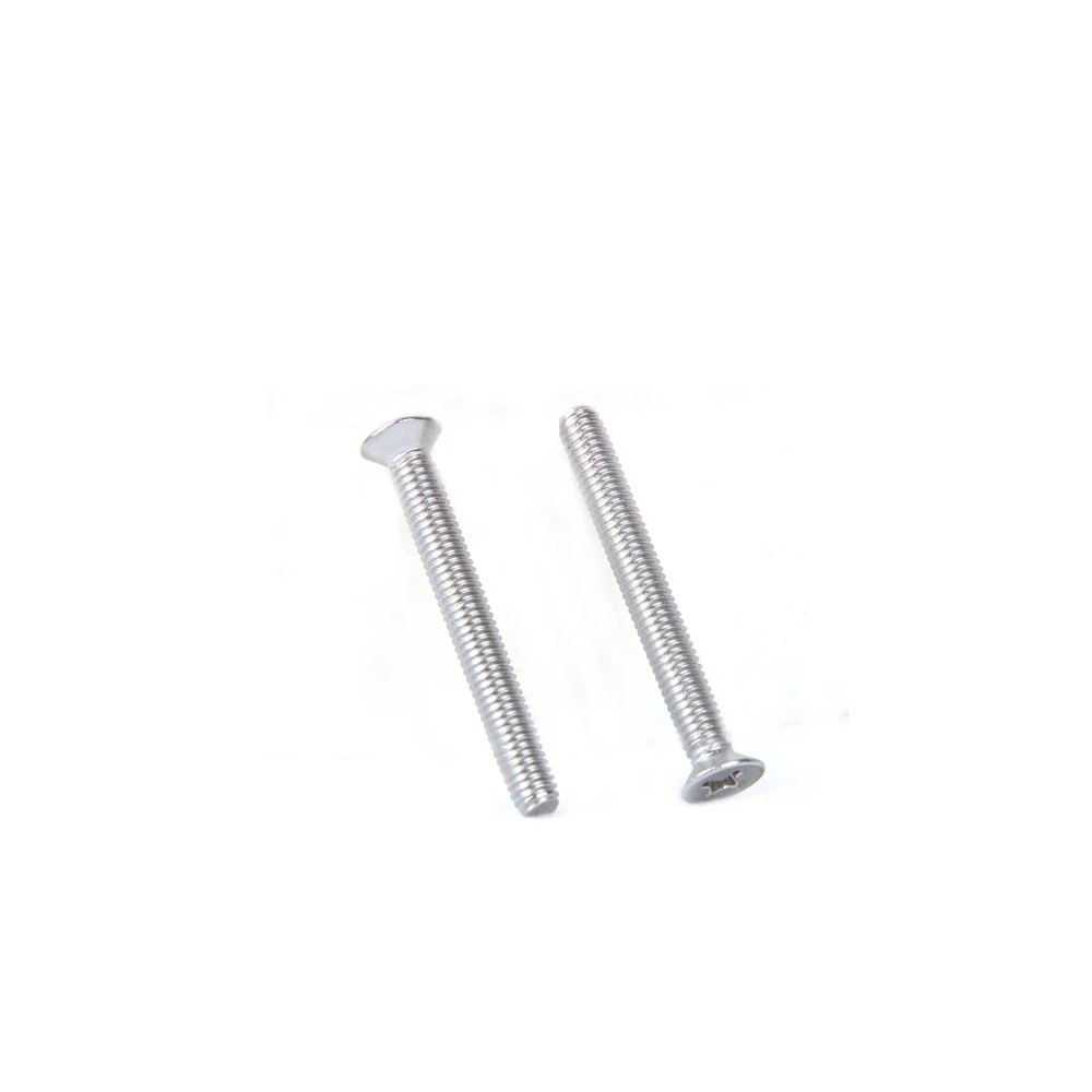 M6 10MM/12MM/16MM/20MM/25MM GB819 304 Stainless Steel flat head cross Countersunk screw
M6 10MM/12MM/16MM/20MM/25MM GB819 304 Stainless Steel flat head cross Countersunk screw