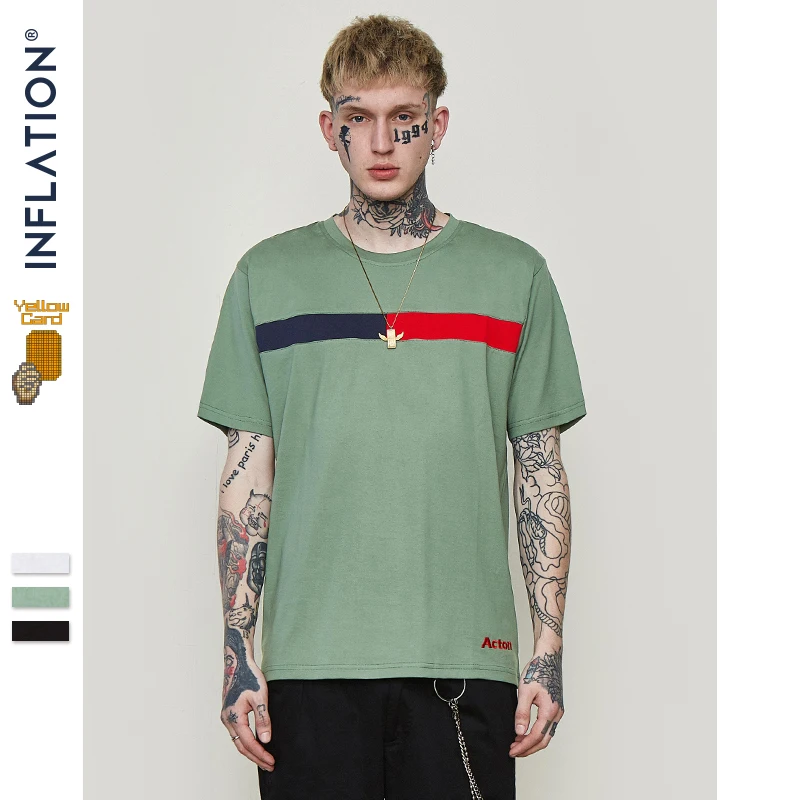 INFLATION Letter Embroidery Short Sleeve T-shirt 2019 SS Collection Fashion Streetwear Hip Hop Casual Cotton Tops Tees 91158S
INFLATION Letter Embroidery Short Sleeve T-shirt 2019 SS Collection Fashion Streetwear Hip Hop Casual Cotton Tops Tees 91158S