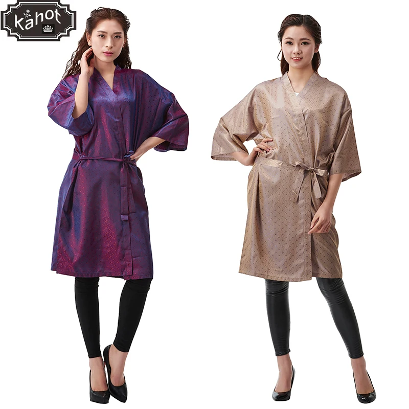 Salon Professional Hairdressing Kimono,Hair Clothing Waterproof Clothes Hairdressing Overalls Shampoo SPA Barber Guest Bathrobe
Salon Professional Hairdressing Kimono,Hair Clothing Waterproof Clothes Hairdressing Overalls Shampoo SPA Barber Guest Bathrobe