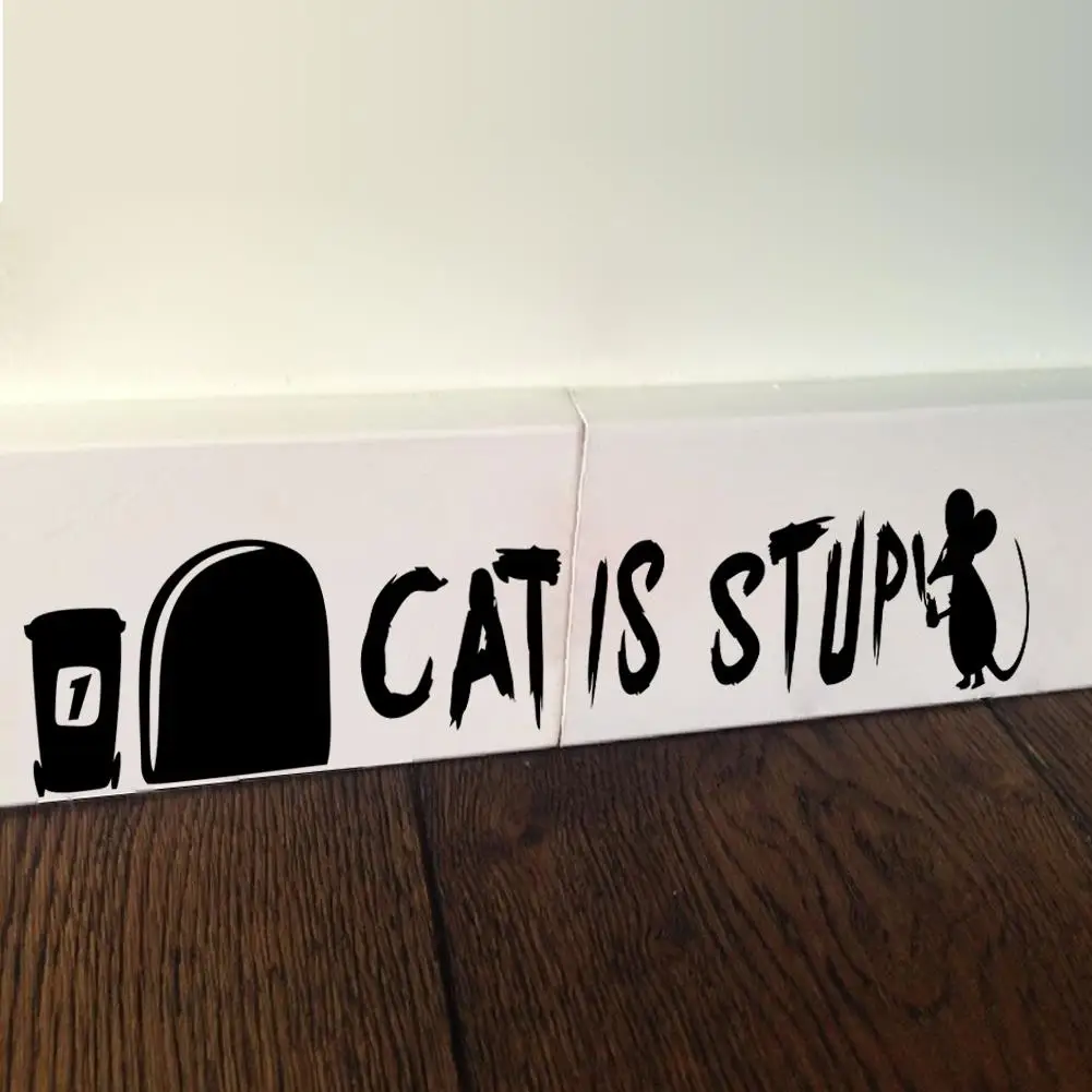 cat is stupid funny 3d mouse holes wall sticker decal wall decor children room decor vinyl sticker
cat is stupid funny 3d mouse holes wall sticker decal wall decor children room decor vinyl sticker