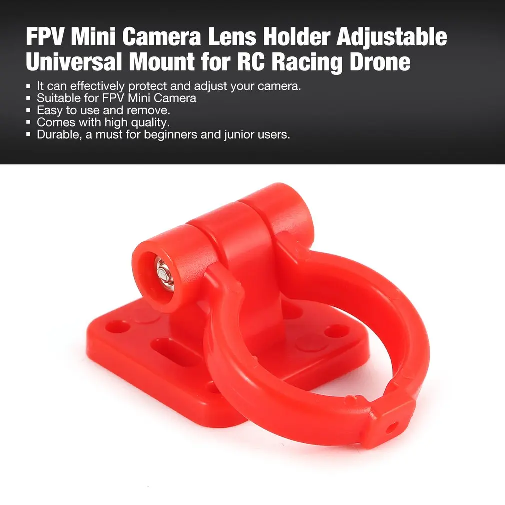 FPV Mini Camera CAM Lens Holder Adjustable Universal Mount for RC Racing Drone Quadcopter Aircraft UAV Spare Parts Accessories
FPV Mini Camera CAM Lens Holder Adjustable Universal Mount for RC Racing Drone Quadcopter Aircraft UAV Spare Parts Accessories