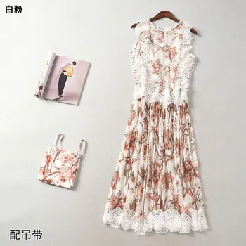 New 114219 outfit in the summer of dress sets round collar sleeveless cover printed pure silk dress 2 sets
New 114219 outfit in the summer of dress sets round collar sleeveless cover printed pure silk dress 2 sets