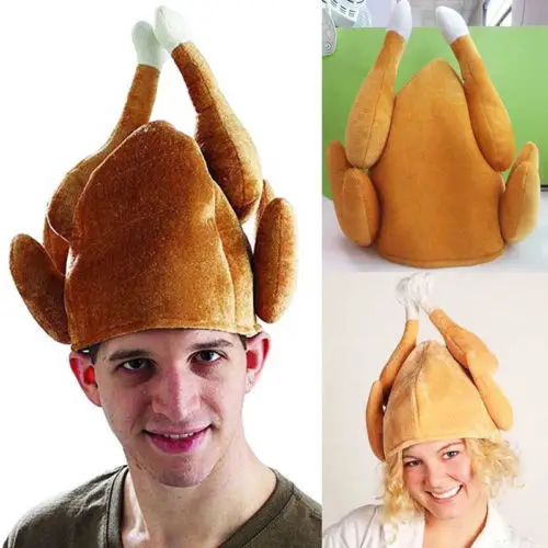 1Pcs Adult Plush Roasted Turkey Hat Christmas Dinner Chef Costume Turkey Trot Hat Fancy Roasted Turkey Hat Caps
1Pcs Adult Plush Roasted Turkey Hat Christmas Dinner Chef Costume Turkey Trot Hat Fancy Roasted Turkey Hat Caps