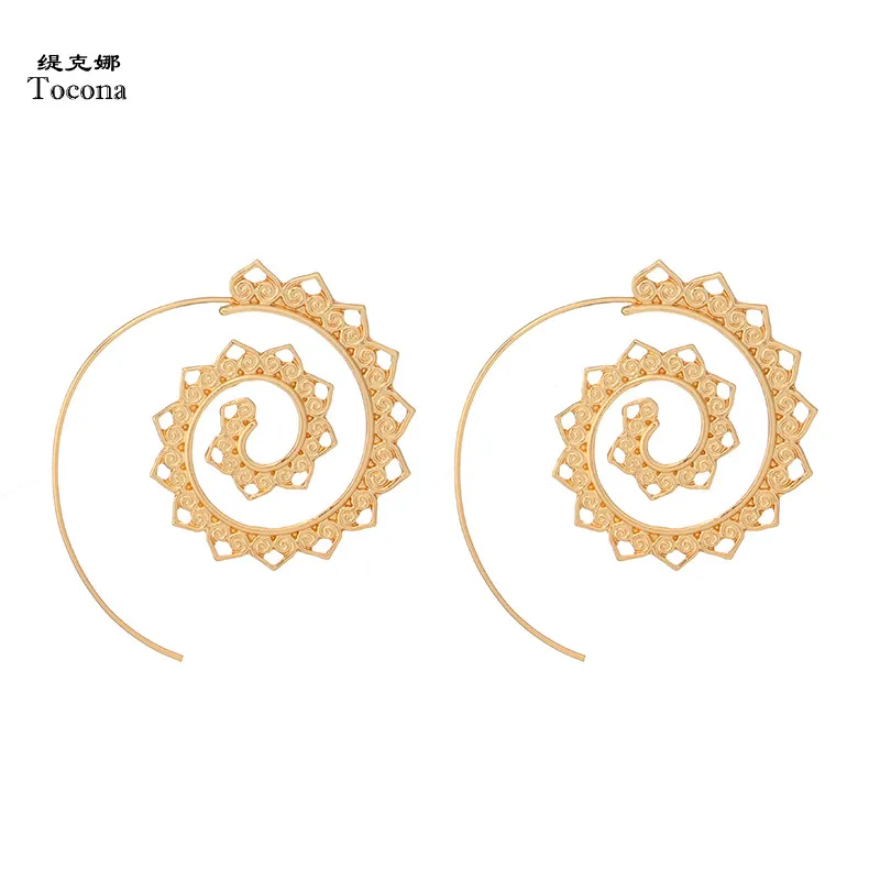 Tocona Ornate Swirl Hoop Gypsy Indian Tribal Ethnic Earrings Boho Earrings for Women Jewelry 4198
Tocona Ornate Swirl Hoop Gypsy Indian Tribal Ethnic Earrings Boho Earrings for Women Jewelry 4198