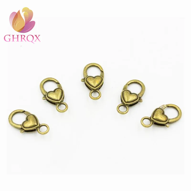 GHRQX 23*15MM Bronze Heart lobster clasp Connect buckle DIY Jewelry Findings Wholesale RX1020 10 pcs
GHRQX 23*15MM Bronze Heart lobster clasp Connect buckle DIY Jewelry Findings Wholesale RX1020 10 pcs