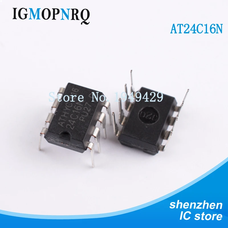 10 шт. AT24C16 24C16 DIP8 AT24C16-PU27 новые оригинальные Бесплатная доставка Быстрая |