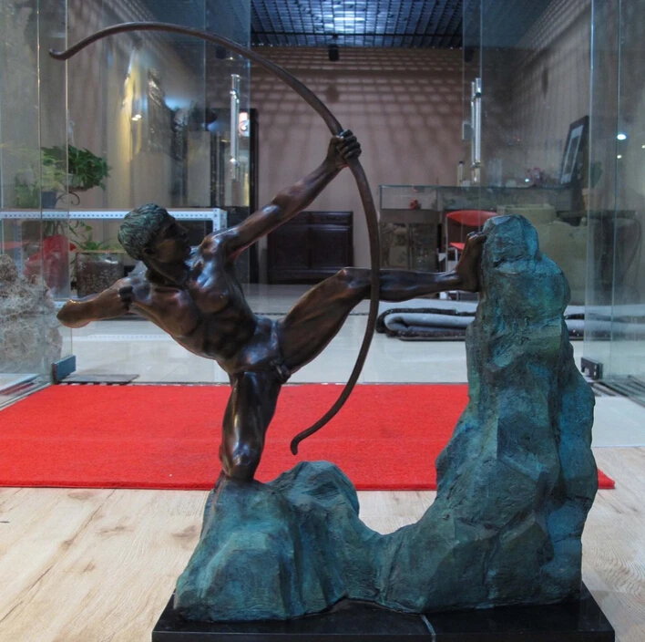 Collectible bronze S2306 Western Art Copper Marble Base Hercules Archer Bow Hercules Statue Sculpture B0403
Collectible bronze S2306 Western Art Copper Marble Base Hercules Archer Bow Hercules Statue Sculpture B0403