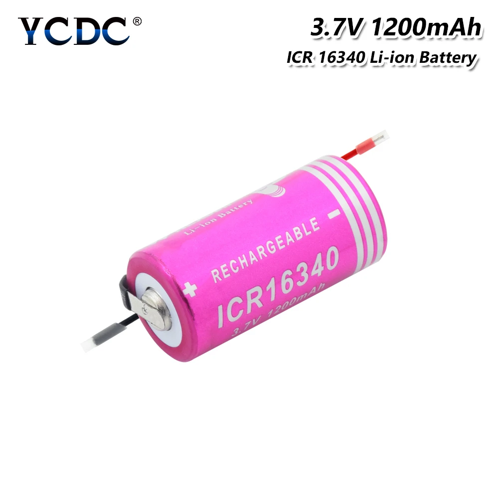 1/2/4 Pcs 2019 New Rechargeable 3.7V 1200mAh 16340 Lithium Batteries For Portable Printer Interphone Microphone Power Bank
1/2/4 Pcs 2019 New Rechargeable 3.7V 1200mAh 16340 Lithium Batteries For Portable Printer Interphone Microphone Power Bank