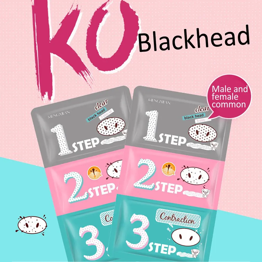 MENGXILAN Women 3-Steps Black-head removal Acne Shrinking Pores Removing Blackheads Pig Nose Paste Mask Health Beauty Skin Care
MENGXILAN Women 3-Steps Black-head removal Acne Shrinking Pores Removing Blackheads Pig Nose Paste Mask Health Beauty Skin Care
