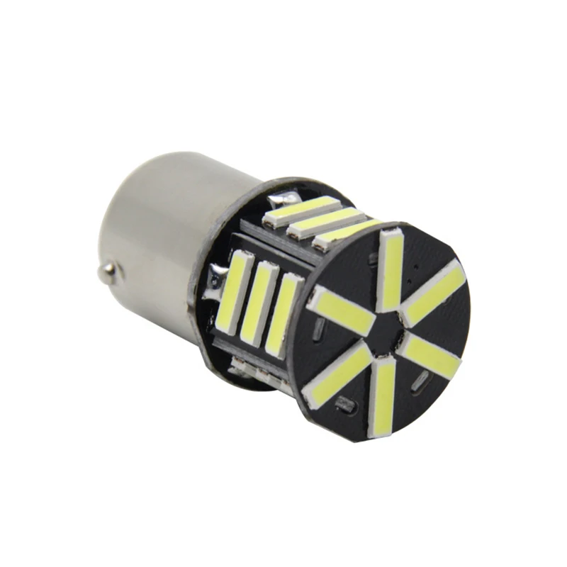 1156 BA15S P21W S25 1459 21 LED 7020 SMD Canbus Car Styling Front Turn Signal Lamp Backup Lights White Amber (5)