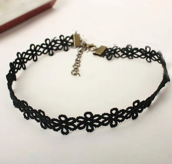 Gothic Style Vintage Hollow Flower Statement Pendant Women Black Lace Chocker Collar Rope Necklace Adjustable Chain Gift 1N410
Gothic Style Vintage Hollow Flower Statement Pendant Women Black Lace Chocker Collar Rope Necklace Adjustable Chain Gift 1N410