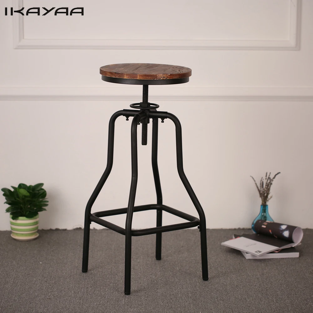 iKayaa Height Adjustable Swivel Bar Stool Natural Pinewood Top Dining Chair Industrial Style Bar Furniture US FR DE Stock
iKayaa Height Adjustable Swivel Bar Stool Natural Pinewood Top Dining Chair Industrial Style Bar Furniture US FR DE Stock
