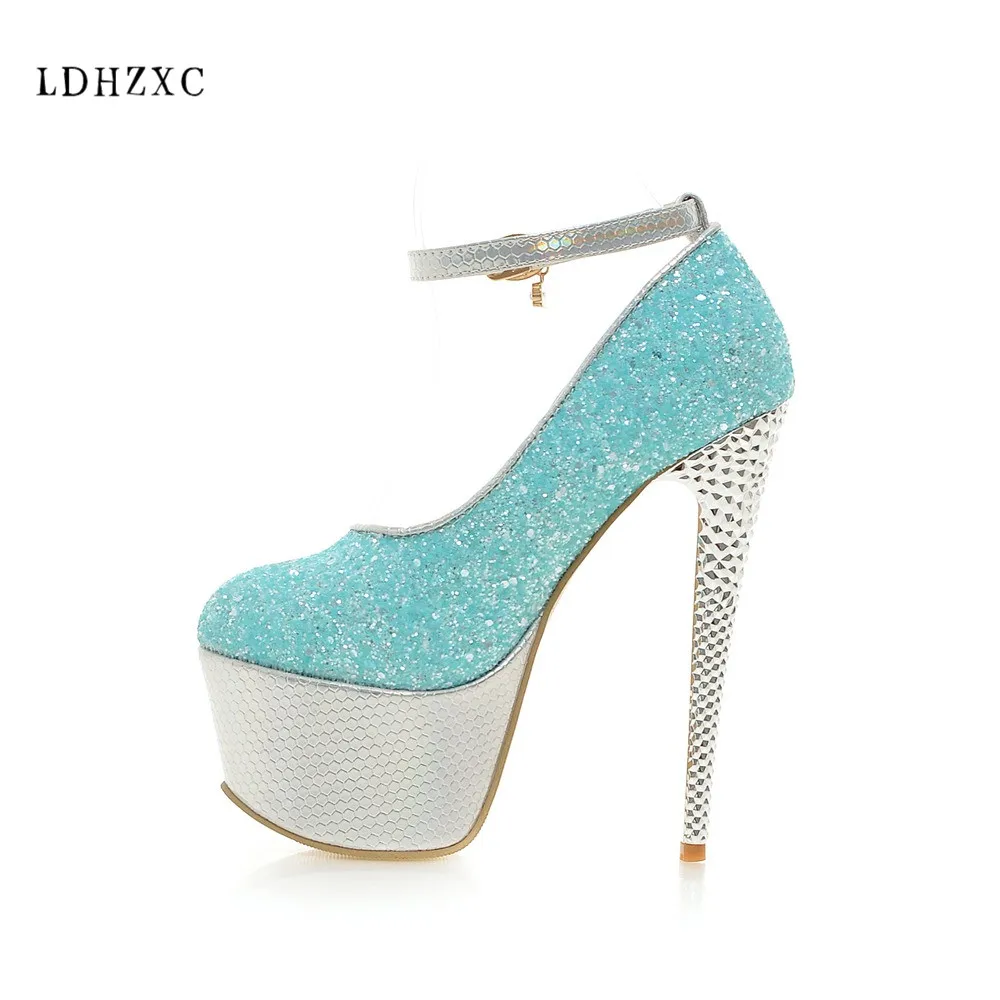 LDHZXC Platform Pumps Women Sexy Extremely High Heels Shoes buckle bling Stiletto peep toe Ladies Wedding Party Shoes
LDHZXC Platform Pumps Women Sexy Extremely High Heels Shoes buckle bling Stiletto peep toe Ladies Wedding Party Shoes
