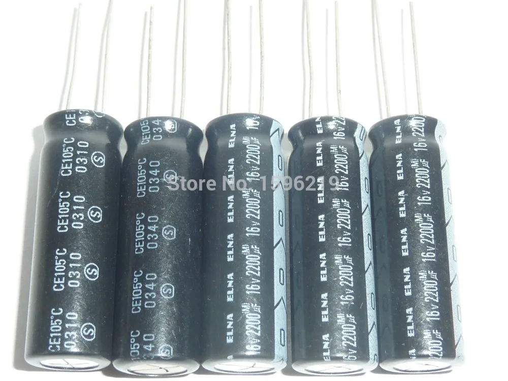 5pcs 2200uF 16V ELNA 10x30mm TOP GRADE Original 16V2200uF Aluminum Electrolytic capacitor
5pcs 2200uF 16V ELNA 10x30mm TOP GRADE Original 16V2200uF Aluminum Electrolytic capacitor