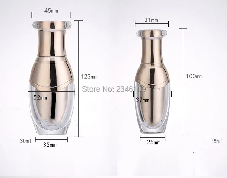 Acrylic Cream Jar 50g Rose Gold Lotion Pump Bottle Emulsion Pump 100ml Acrylic Cosmetic Container Empty Cosmetic Packaging (5)