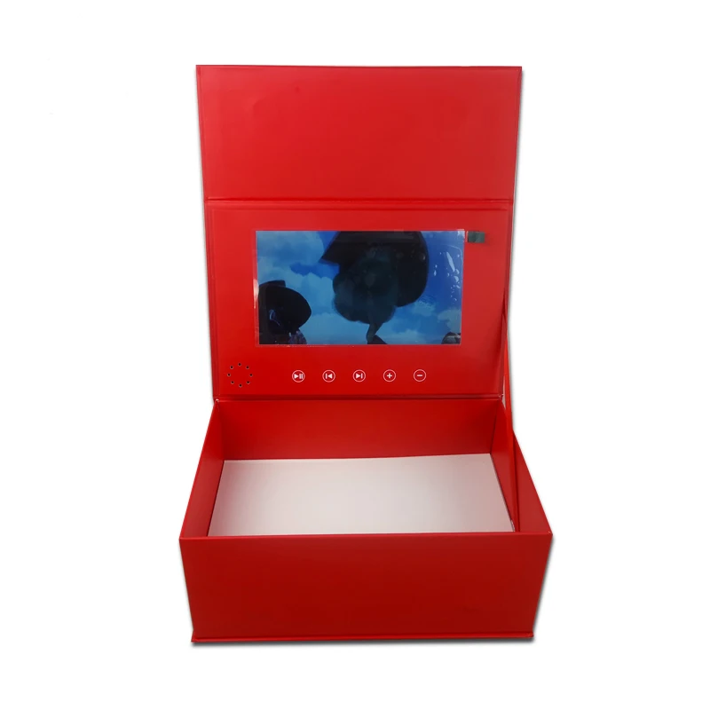 Custom production hardcover box video Brochure 7inch Universal Video Greeting Card watching booklet box for Advertising busines
Custom production hardcover box video Brochure 7inch Universal Video Greeting Card watching booklet box for Advertising busines