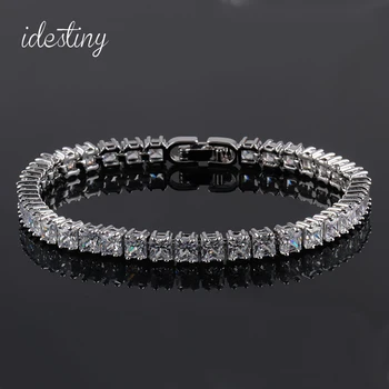 11.11 High Quality Classic Square 4mm CZ Tennis Bracelets for Woman Silver Color Princess Cut Wedding Jewels Best Christmas Gift
11.11 High Quality Classic Square 4mm CZ Tennis Bracelets for Woman Silver Color Princess Cut Wedding Jewels Best Christmas Gift