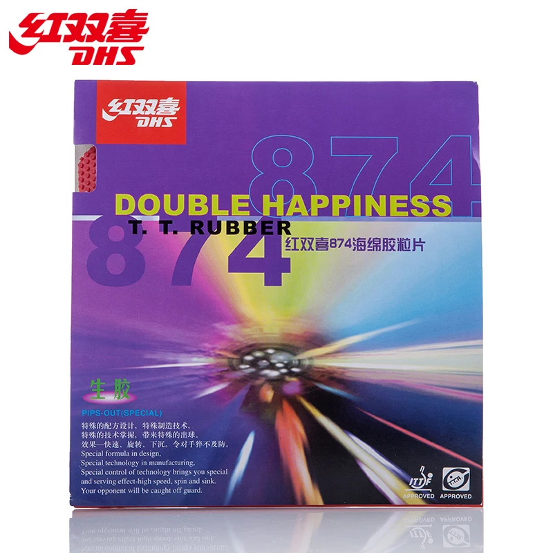 DHS 874 Pips-out Table Tennis Rubber Ping Pong Raw Pimples Out With Sponge Tenis De Mesa
DHS 874 Pips-out Table Tennis Rubber Ping Pong Raw Pimples Out With Sponge Tenis De Mesa