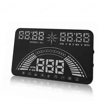 OBD+GPS System Smart HUD display 5.8" HD Digital Voltage Ometer Overspeed alarm Windshield Projector Car Head up display S7
OBD+GPS System Smart HUD display 5.8" HD Digital Voltage Ometer Overspeed alarm Windshield Projector Car Head up display S7