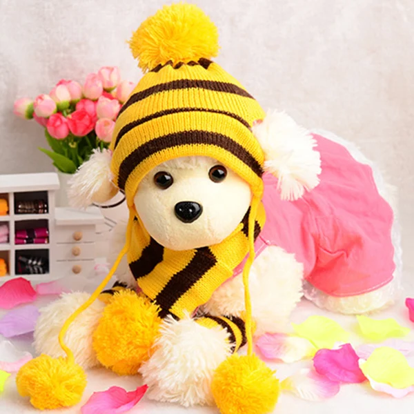 Hot Beautiful Pet Dog Hat Scarf Socks Set Cute Keep Warm Stripe Knitted Costume For Winter Party Hogard OC18
Hot Beautiful Pet Dog Hat Scarf Socks Set Cute Keep Warm Stripe Knitted Costume For Winter Party Hogard OC18