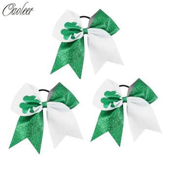 3pcs 7" White Green Glitter St.Patrick's Day Cheer Bows With Black Band For Girls Handmade High Quality Holiday Hair Accessories
3pcs 7" White Green Glitter St.Patrick's Day Cheer Bows With Black Band For Girls Handmade High Quality Holiday Hair Accessories
