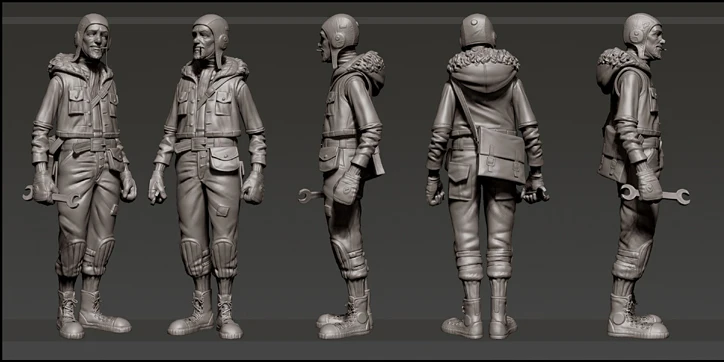 Unassambled 1/35 Pilot repairman Figure Historical Resin kit miniature model Unpainted
Unassambled 1/35 Pilot repairman Figure Historical Resin kit miniature model Unpainted
