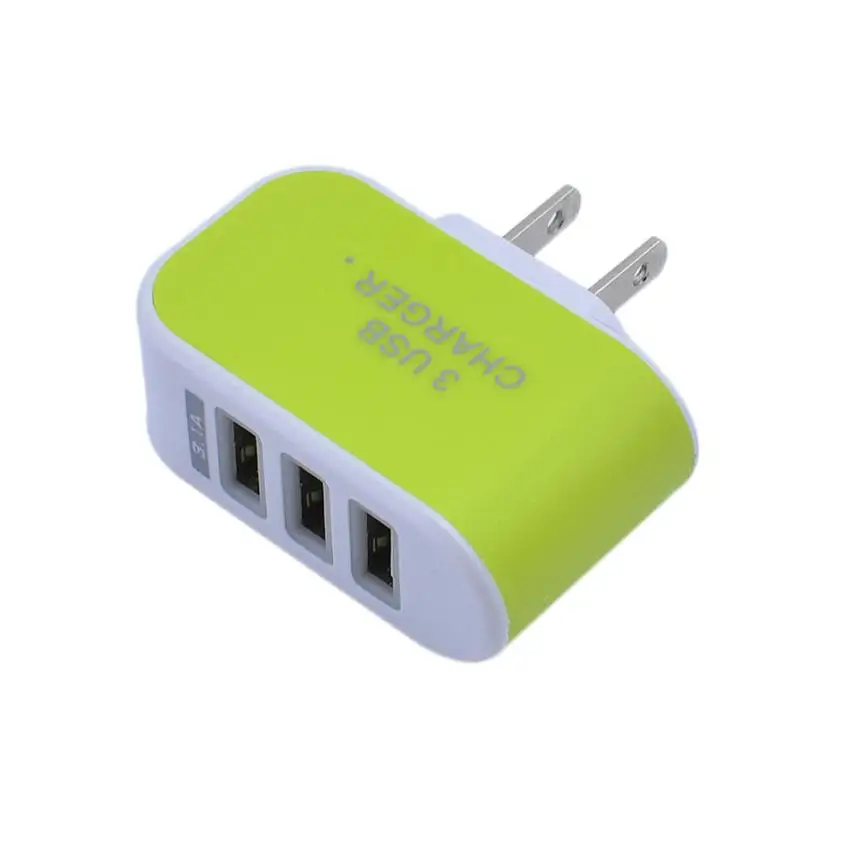 5В 3.1A тройной USB 3 порта настенный адаптер для домашнего путешествия AC зарядное
