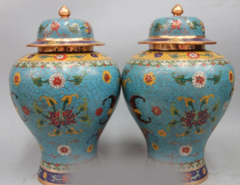 12" Marked Chinese Palace Bronze Cloisonne Enamel Gilt Flower Vase Bottle Pot Ja
12" Marked Chinese Palace Bronze Cloisonne Enamel Gilt Flower Vase Bottle Pot Ja