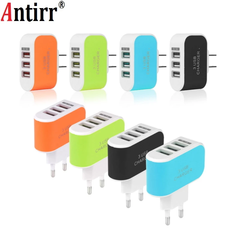 Candy Color 5V 3.1A US EU Plug 3usb 3 Ports USB Wall Home Charger Adapter for iPhone X 8 7 for Samsung S6 S7 S8
Candy Color 5V 3.1A US EU Plug 3usb 3 Ports USB Wall Home Charger Adapter for iPhone X 8 7 for Samsung S6 S7 S8