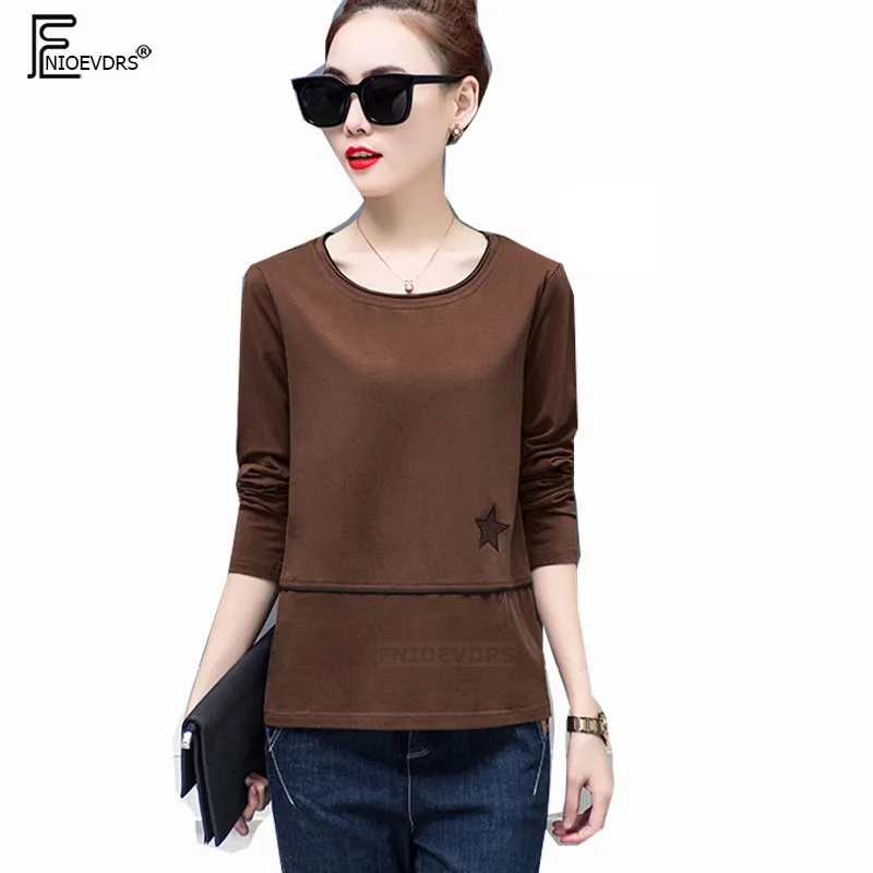 O Neck Tops Hot Women Fashion Autumn Winter Basic Wear Tshirt Casual Cute Girls Green Red Wine Brown Cotton T Shirt 9126
O Neck Tops Hot Women Fashion Autumn Winter Basic Wear Tshirt Casual Cute Girls Green Red Wine Brown Cotton T Shirt 9126